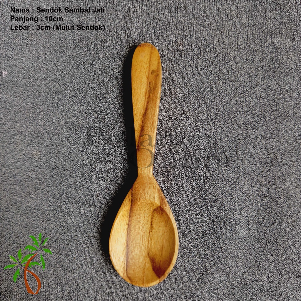 Sendok Sambal Kayu / Sendok Es Krim / Sendok Kayu Mini 10cm