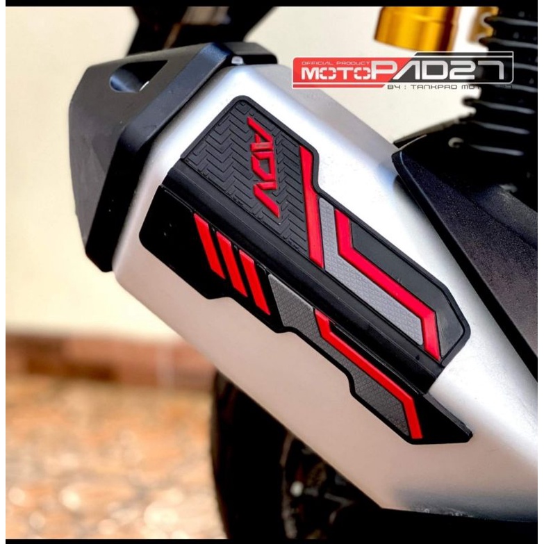 Motopad27 Stiker Karet Rubber Cover Knalpot Honda ADV 160 Kualitas Premium