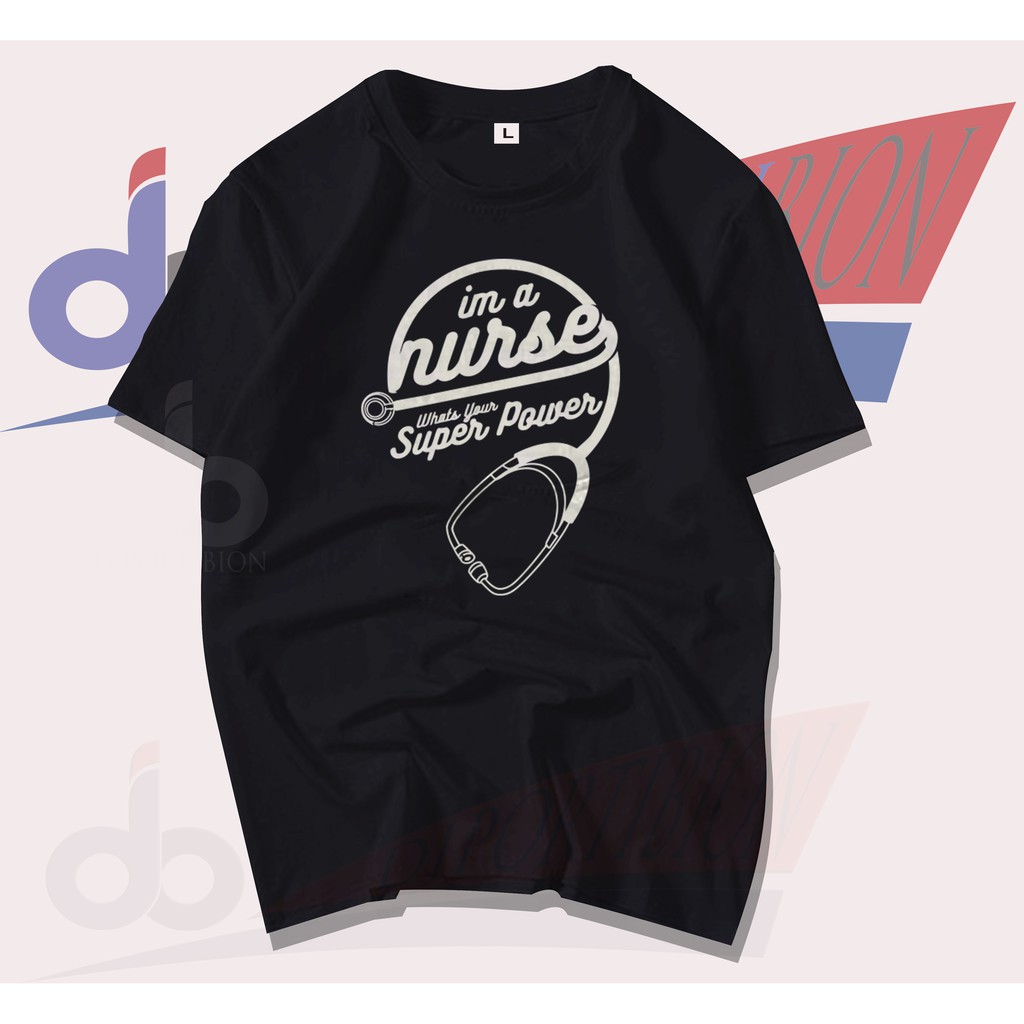 KAOS LENGAN PENDEK PERAWAT KESEHATAN / NURSE / I'M A NURSE