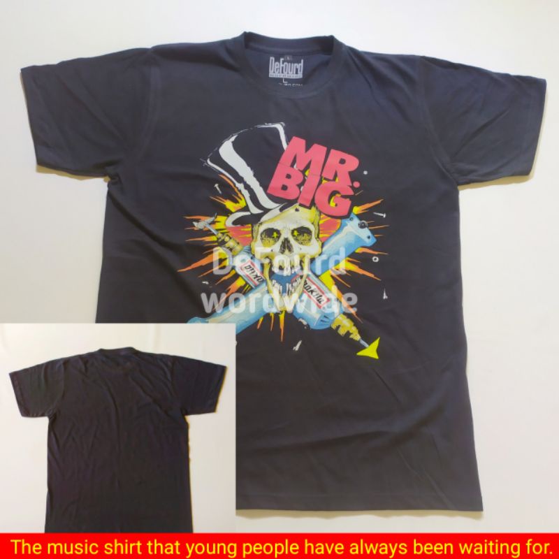 KAOS MUSIK BAND METAL MR BIG-BAJU ROCK METAL MR BIG-OVER SIZE-BIG SIZE-BUILT UP-BODYSIZE-DEFOURD