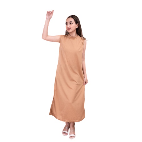 ZASKIYA - RUFELY INNER DRESS WANITA MUSLIM | INNER WANITA KERAH TINGGI