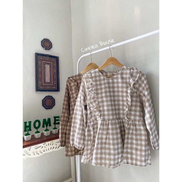 CIRELEA BLOUSE | BLOUSE WANITA KOTAK-KOTAK
