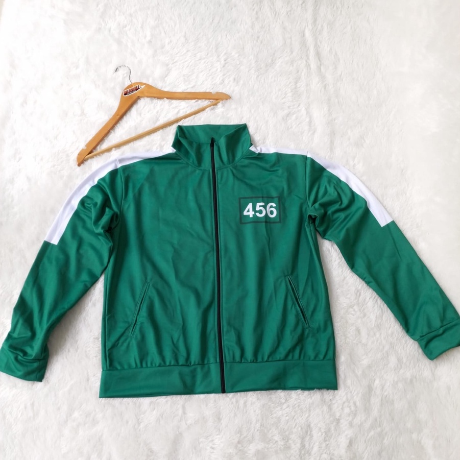 Jaket pemain SQUID GAME N*tflix Korean Drama Episodes [ Nomor pemain bisa di request ] Jacket