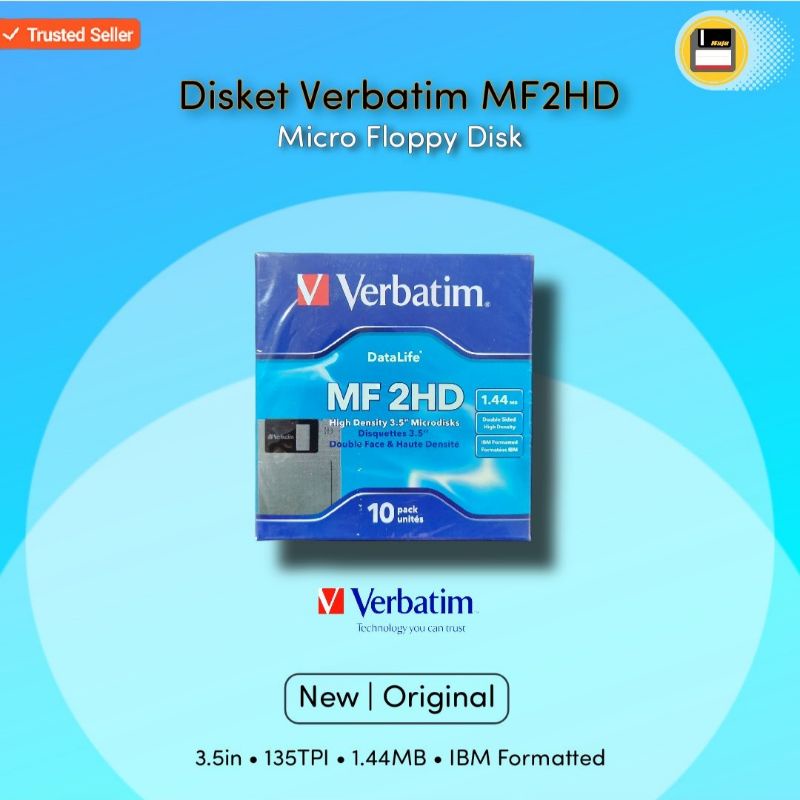 Disket Verbatim MF2HD Floppy Disk Diskettes