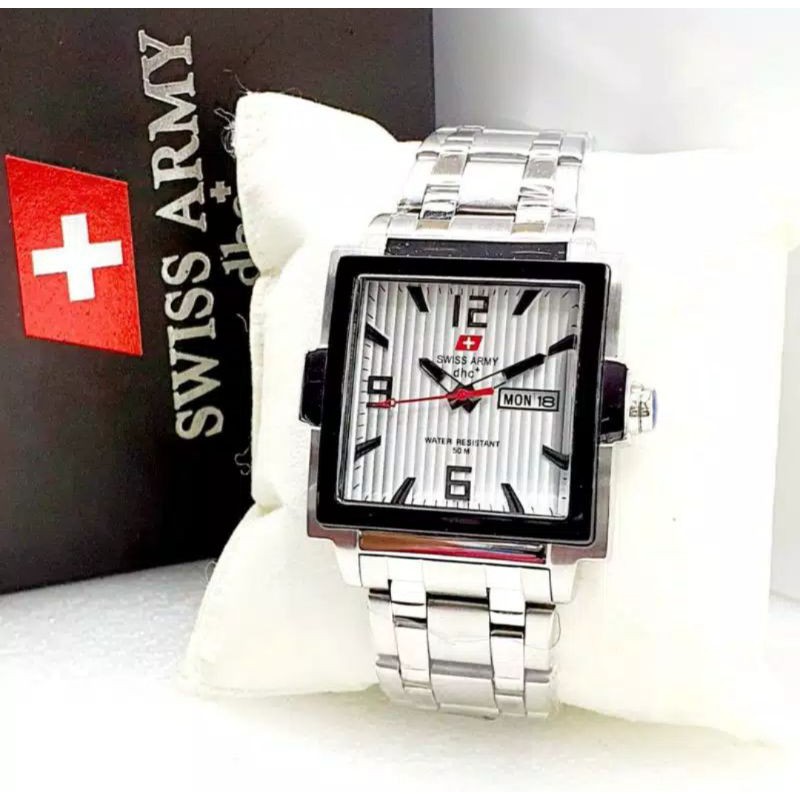 Jam Tangan Pria Swiss Original Dijamin Tidak luntur+ Kotak Ori