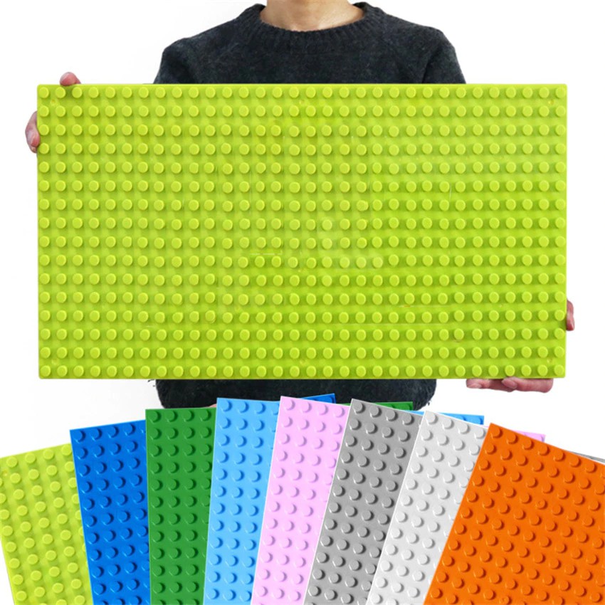 Mainan Lego Duploed  Base Plate Lepinblocks 32*16Dots 51*25cm Baseplate DIY Building Blocks