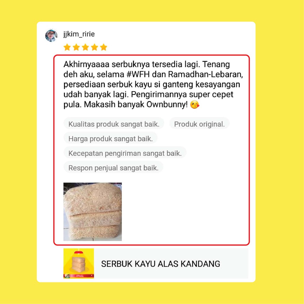 SERBUK KAYU ALAS KANDANG