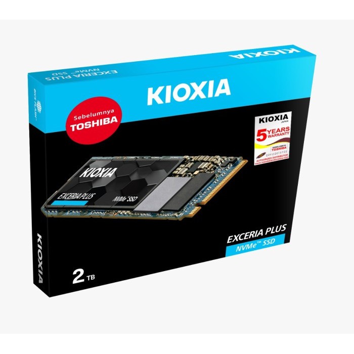 KIOXIA SSD Exceria Plus 2TB M.2 2280 PCIe Gen3x4 (By Toshiba)