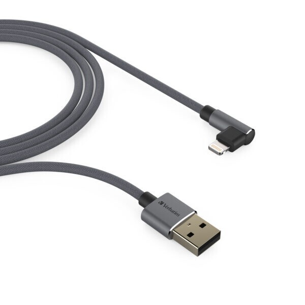 Kabel Data Verbatim L-Shaped Lightning to USB A 120cm - Verbatim 66191