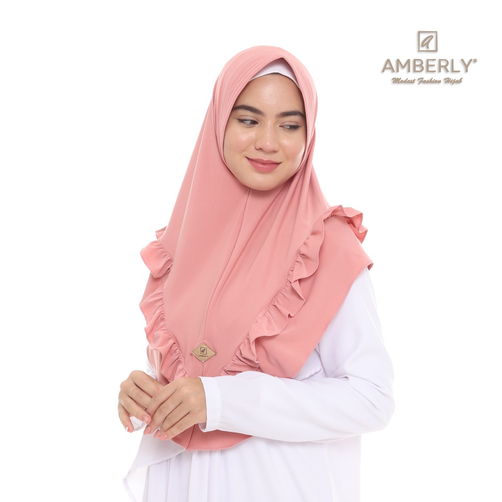 Amberly Thalita Pad Jilbab Instan Jersey Bahan Jersey Premium