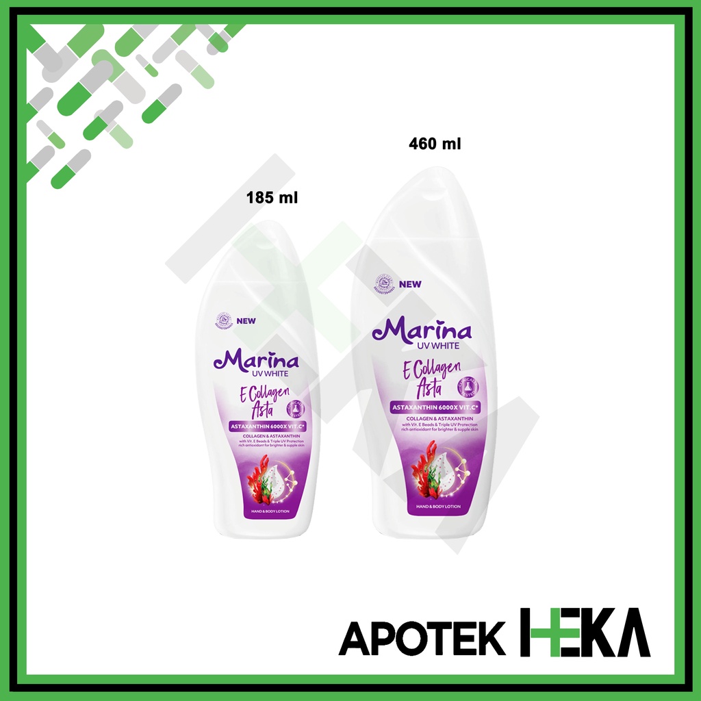 Marina Handbody Lotion UV White E Collagen Asta - Astaxanthin Vit C (SEMARANG)