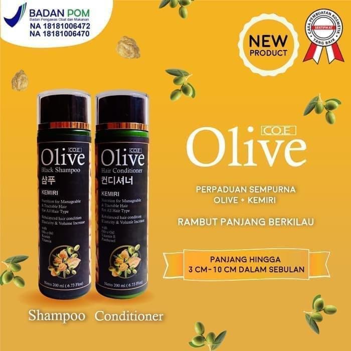 PELURUS RAMBUT PAKET OLIVE PERAWATAN RAMBUT RUSAK &amp; KERING PAKET SERIES OLIVE SYB SAMPOO &amp; CONDITIONER ORIGINAL BPOM