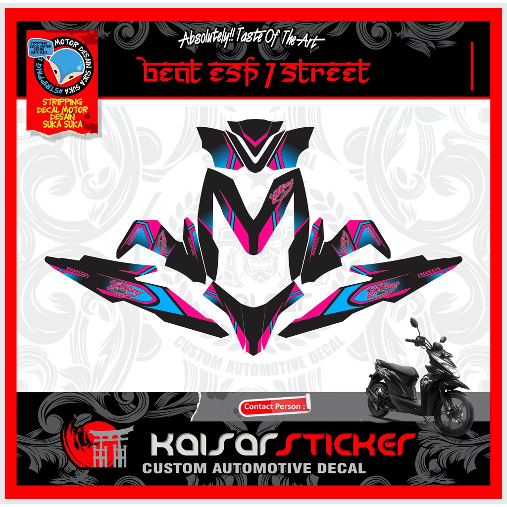Decal Motor Full Body Beat Street 2019 / Beat Esp New Grafis
