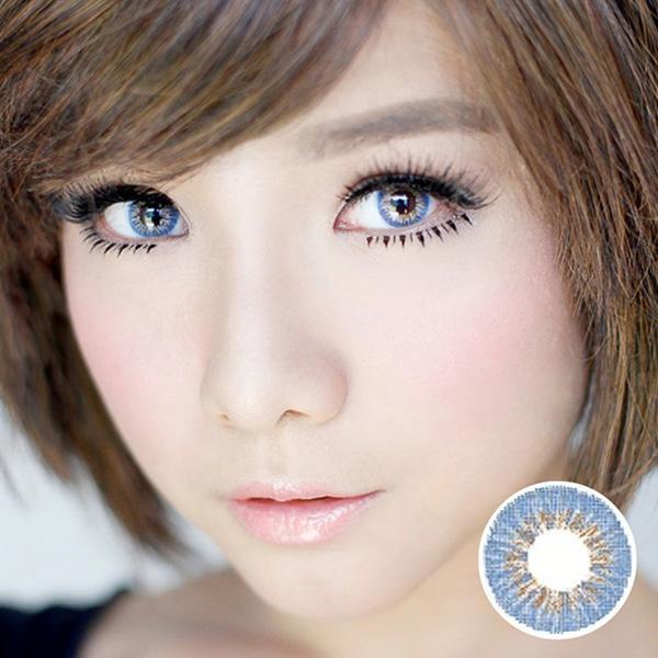 Jual Softlens Natural Dubai Blue Warna Biru Shopee Indonesia