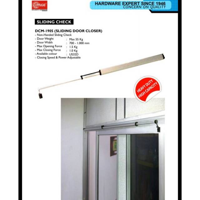 Door closer pintu sliding