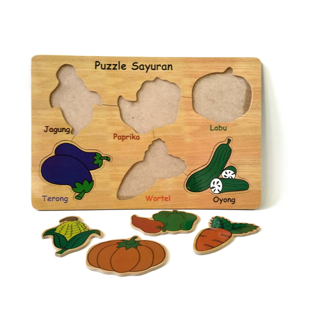 Puzzle Kayu Sayur