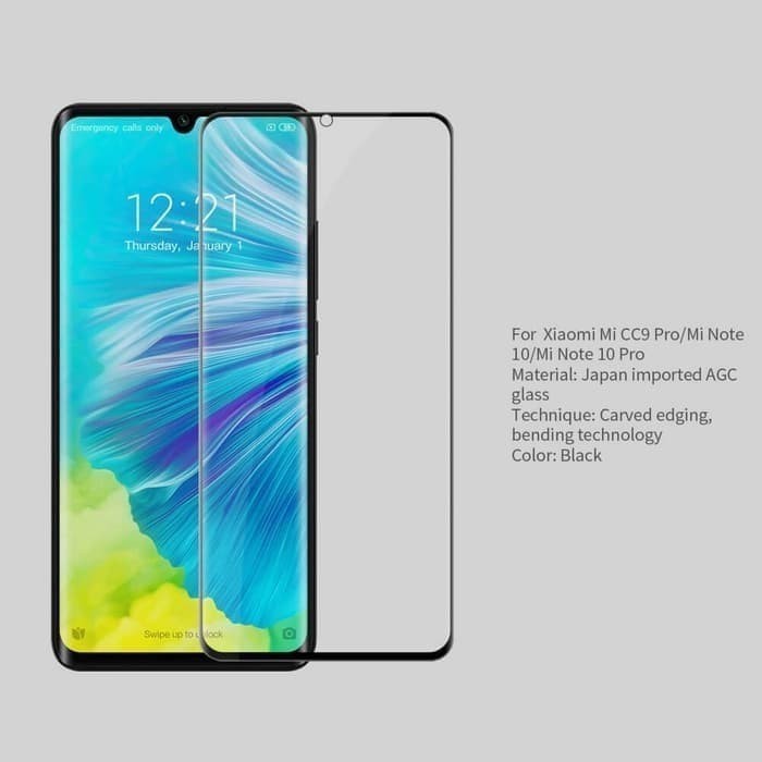 Nillkin 3D CP Plus Max tempered glass Xiaomi mi note 10 - 10 Pro