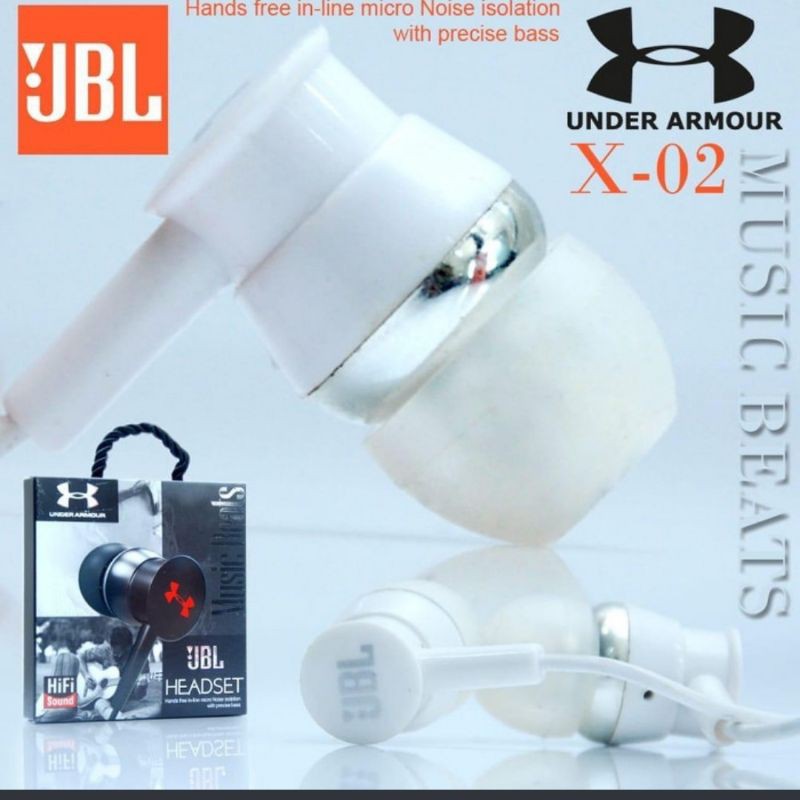 Headset X02 Mega Bass (Headset Murah)