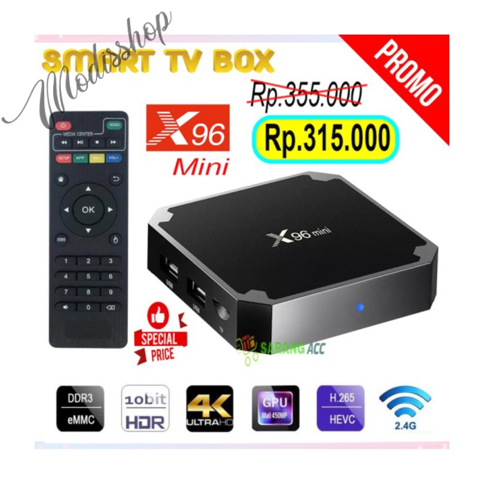 ANDROID 7.1 SMART TV BOX X96 MINI 2GB16GB