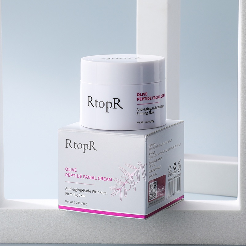 [BPOM]Rtopr Cream Zaitun Peptide Firming Anti Kerut Mengurangi Garis Halus Mengecilkan Pori-Pori Kontrol Minyak 35g