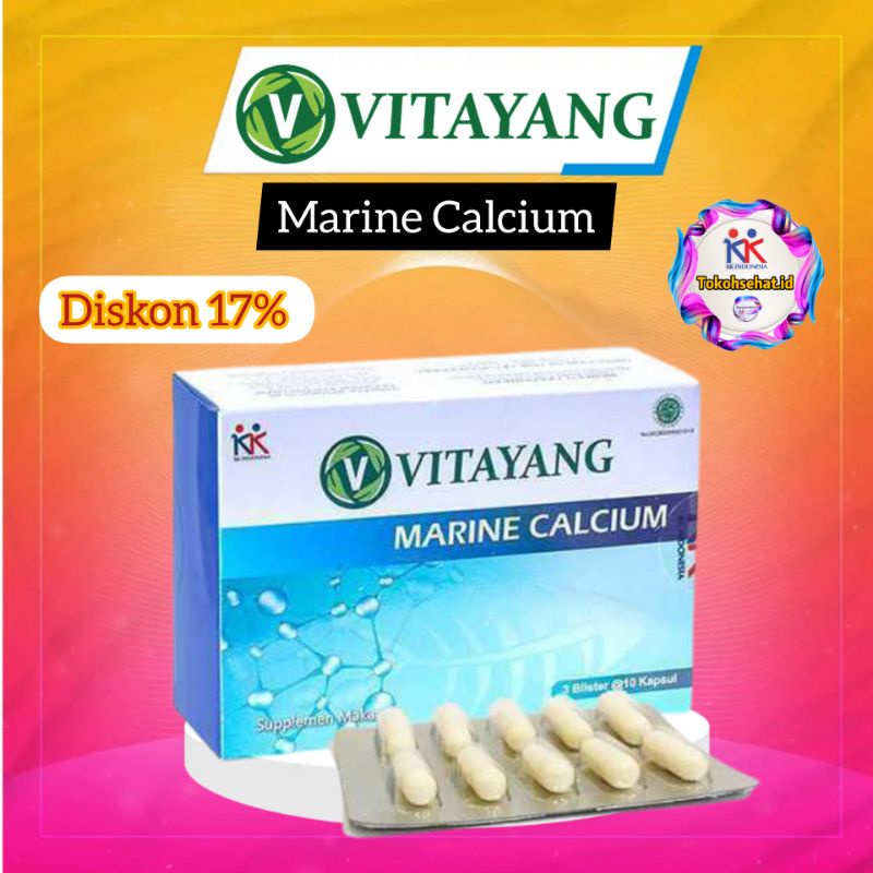 Vitayang Marine Calcium Vitamin Tulang Suplemen Tulang Original KK Indonesia