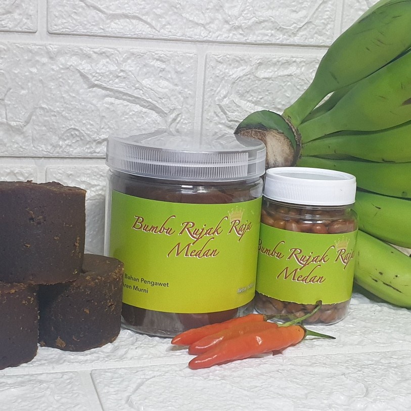 

Bumbu & Bahan Masakan Bumbu Rujak Raja Medan 600ml Kental Rempah Makanan & Minuman