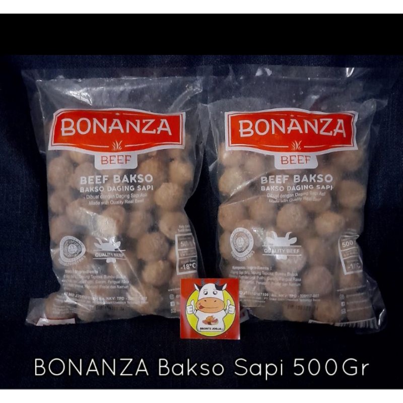 

BONANZA BAKSO SAPI 500GR - BEEF BAKSO - FROZEN FOOD - BRONTZ JOGJA