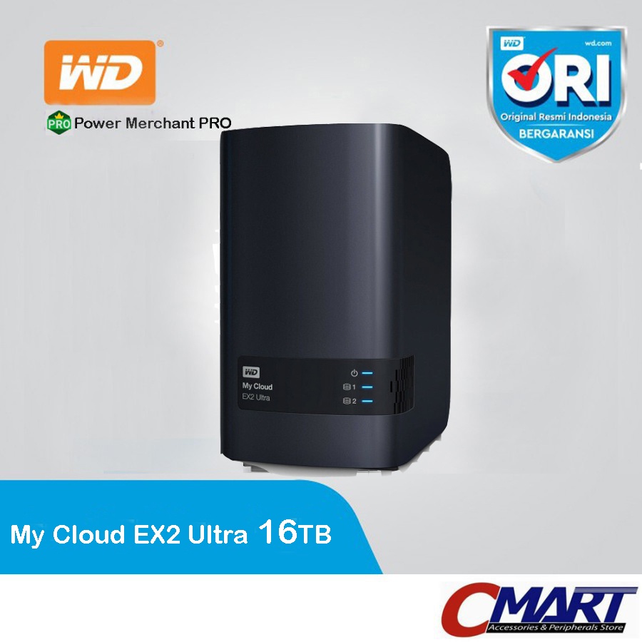 WD My Cloud EX2 Ultra 16TB MyCloud HDD Hardisk Harddisk Eksternal