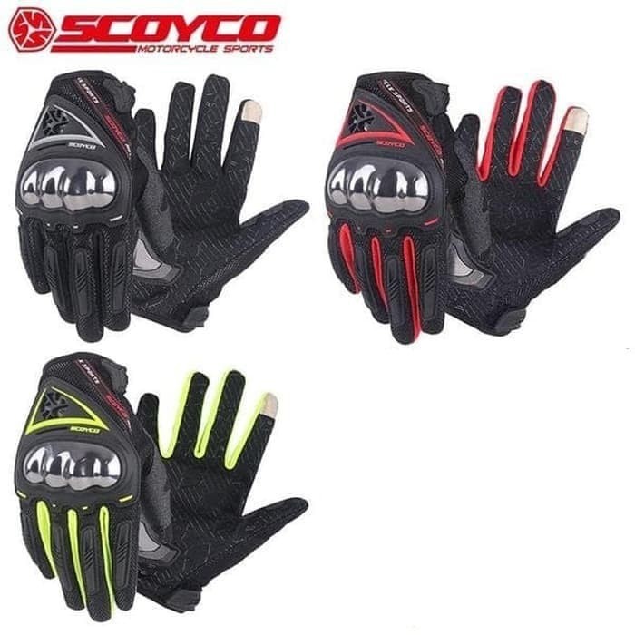 Gloves Sarung Tangan Scoyco mc44 ORIGINAL / glove scoyco mc 44 bisa touchscreen