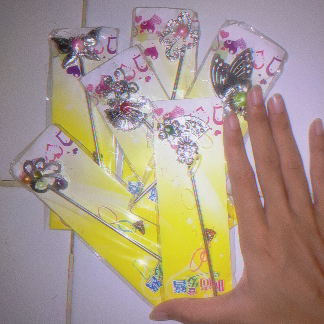 Tusuk Konde Mini Plastik Warna Metal