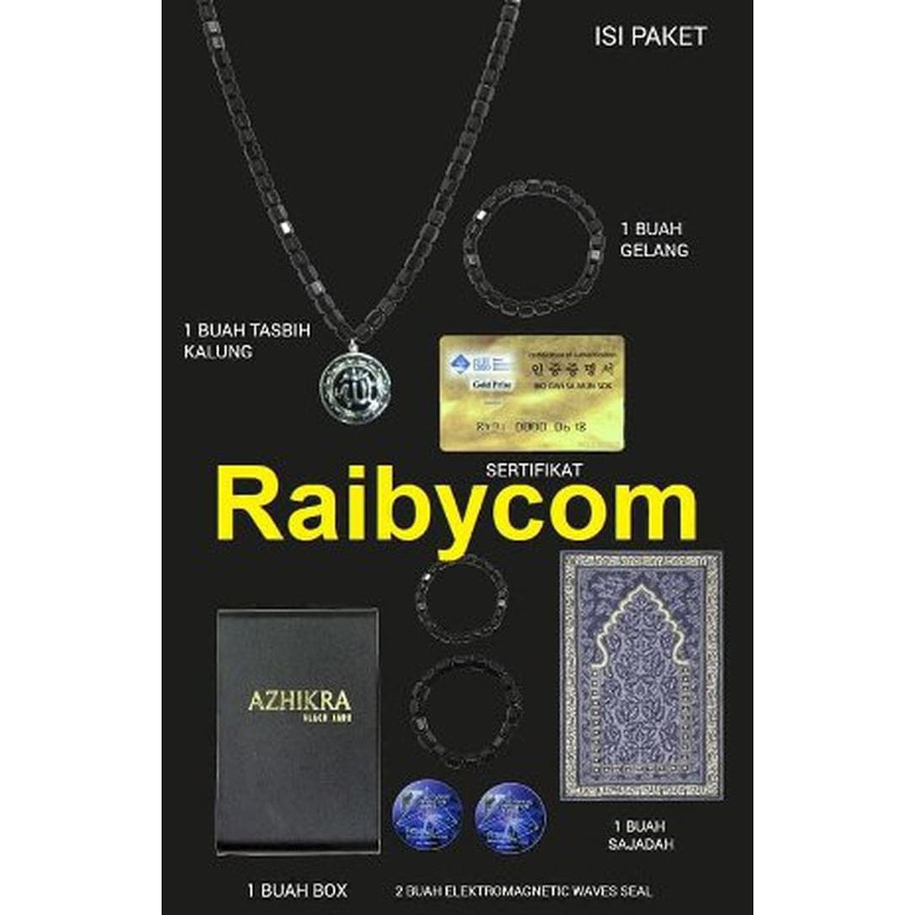 New  Kalung Tasbih Kesehatan AZHIKRA Blackjade Gwisamunsok Original Lejel