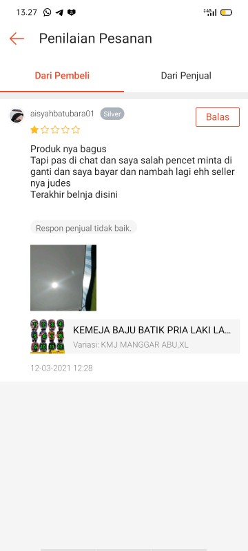 Bswart Batik Hrb026 Kenongo Hem Pendek Padi Pekalongan M L Xl Batik Pria Murah Modern Grosir Eceran