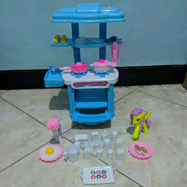 Masak tingkat + kuda pony / Kitchen set + kuda pony / Dapur tingkat / FK 108