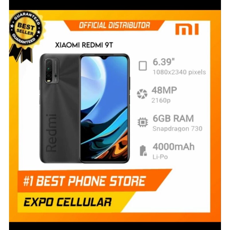 XIAOMI REDMI 9T - 6/128 GB RAM - SNAPDRAGON 730 
