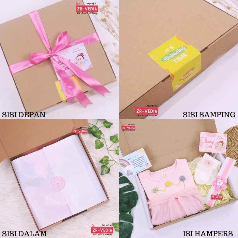 [QUEEN] Hampers Baby Girl 0-18 Month / Gift Dress Hadiah Kado Lahiran Bayi Perempuan Bulan New Born ZR Vedia