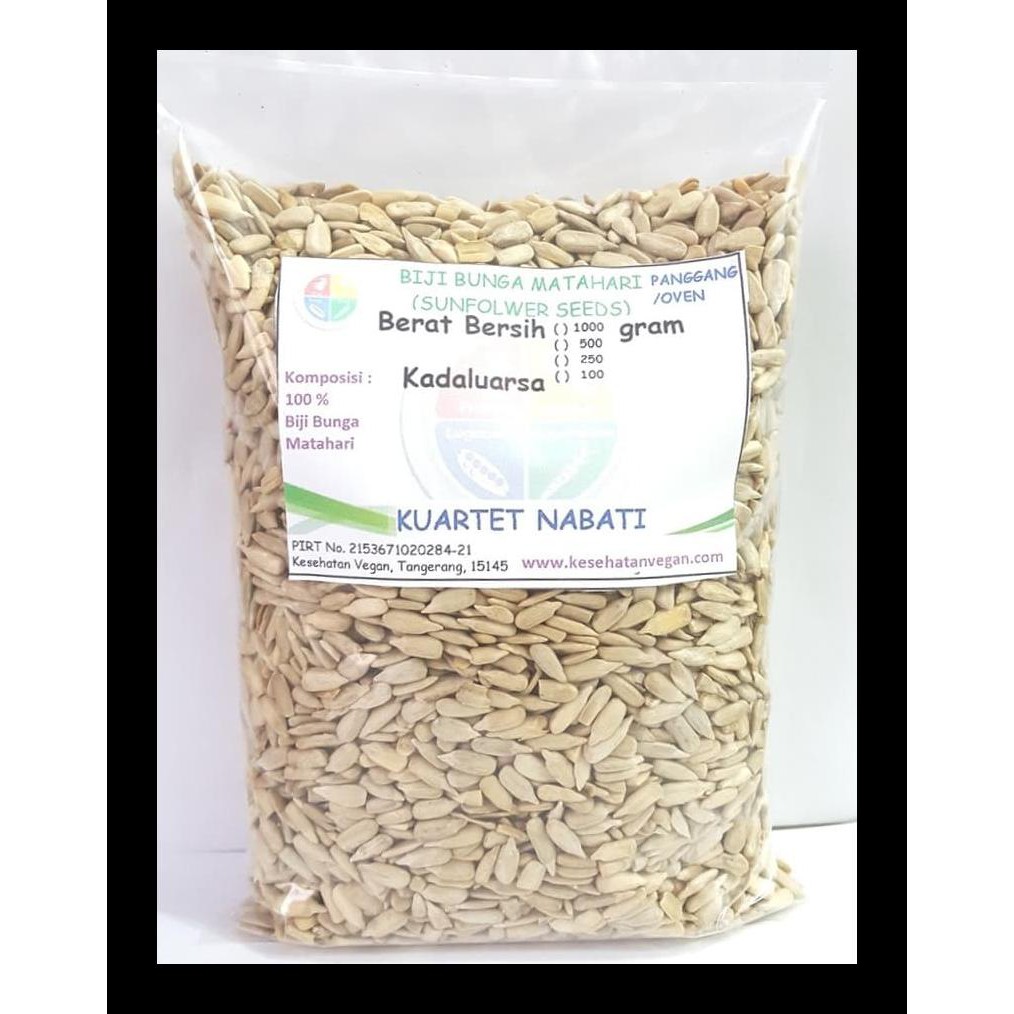 

DISKON SUNFLOWER - BIJI BUNGA MATAHARI OVEN - KUPAS - MATANG - PANGGANG 1 KG MAKANAN KERING TERMURAH