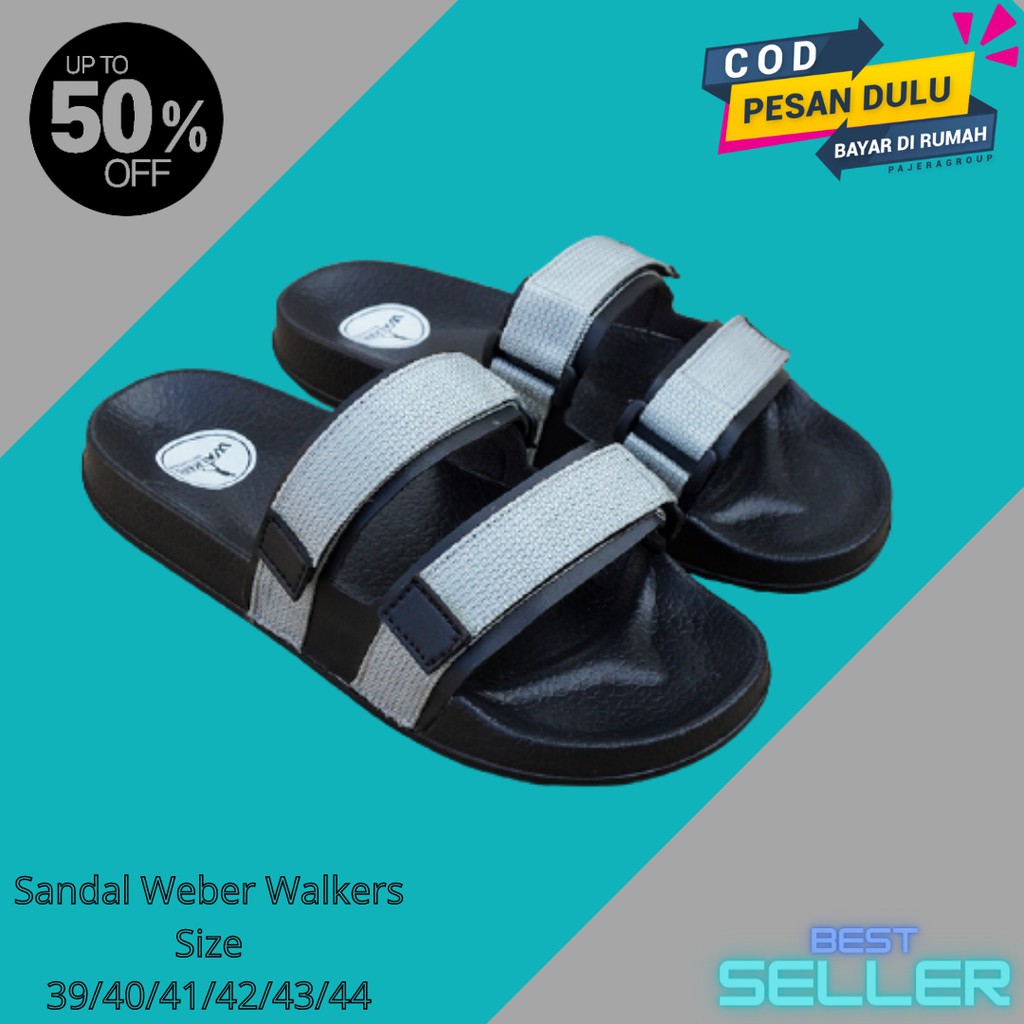 Sandal Slide Pria Sandal Walkers Weber Abu sandal slop sendal slipon Sendal Casual Sandal Murah