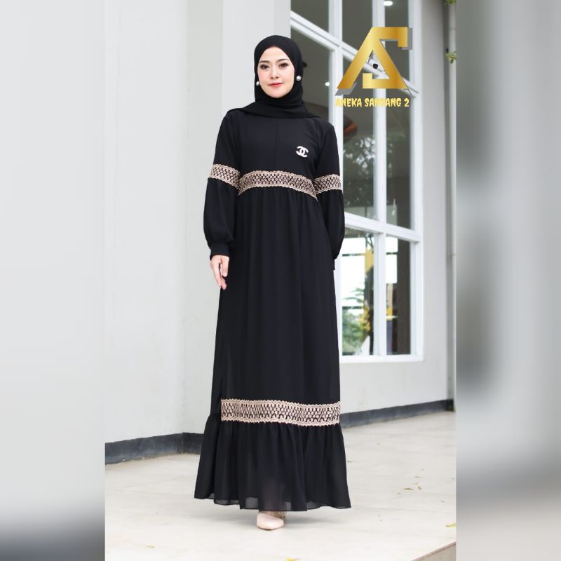 𝐁𝐢𝐬𝐚 𝐂𝐎𝐃 | Gamis Danita maxy ceruty jumbo+standar