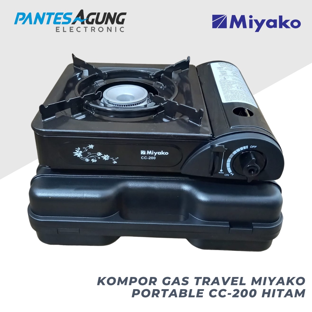 Kompor Gas Travel Miyako Portable CC-200 Hitam