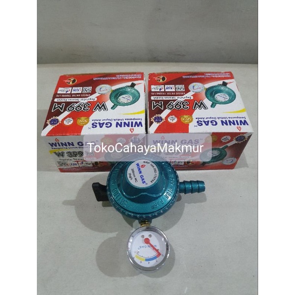 Kepala Gas Regulator / Kompor Gas + Meter Winn Gas W399M Tekanan Rendah