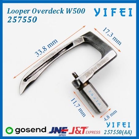 Loper 257550 / Jarum Bebek Mesin Kamkut Pegasus W500/YIFEI-257550(AA)