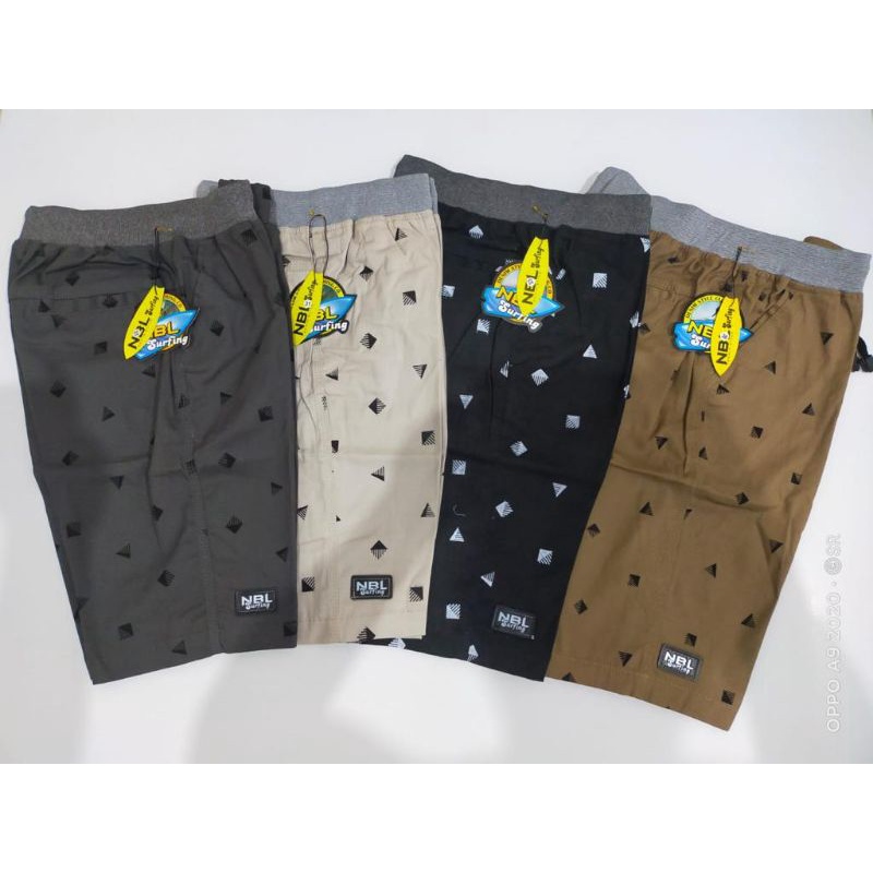 Celana Pendek Murah Rib Chinos NBL Motif