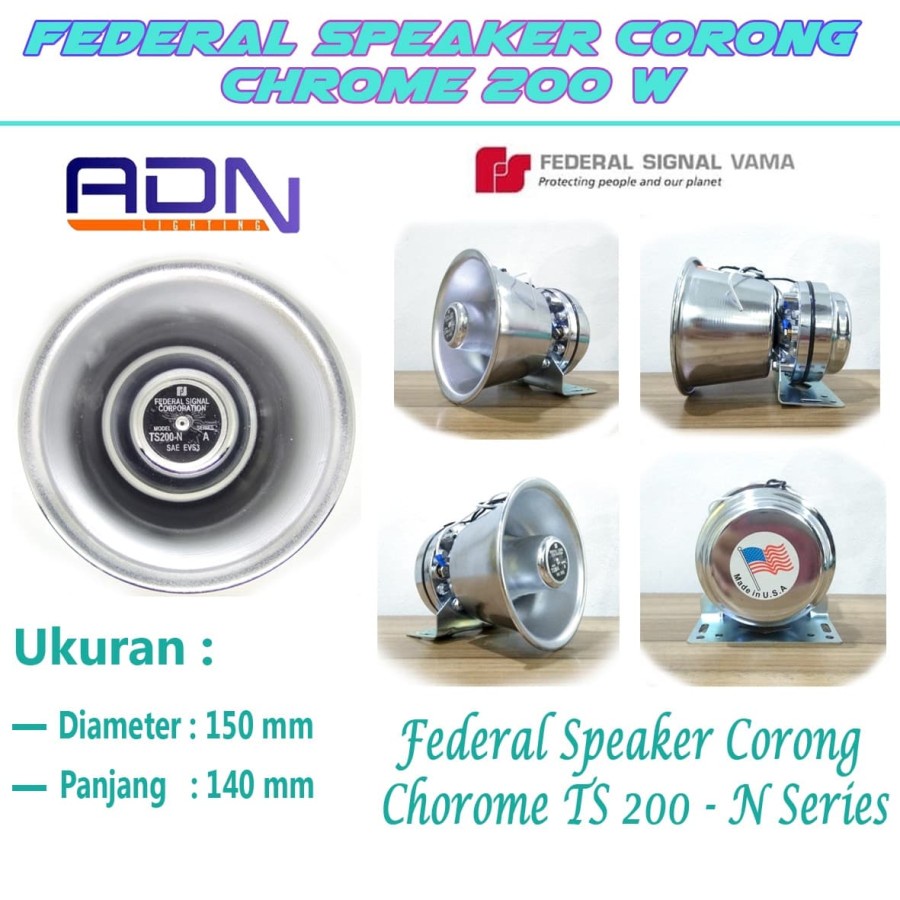 Speaker Sirine Corong FS Chrome 200W By ADN