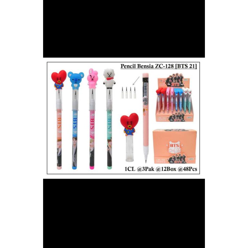 

1 lusin pensil bensia karakter / 12 pcs