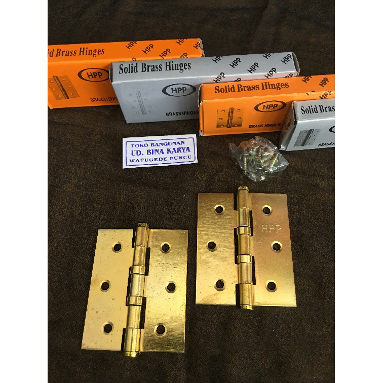 Engsel Pintu 4 inch Engsel Jendela 3 inch NIKEL Engsel Pintu Rumah Kamar Jendela Model HPP