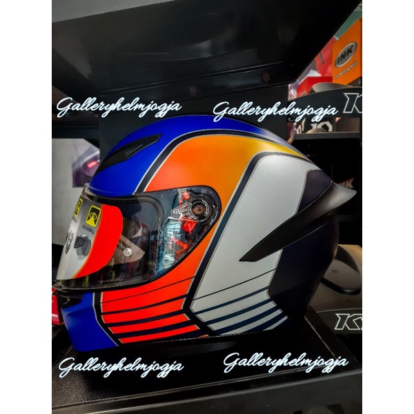 Agv k1 multi power matt dark blue orange white