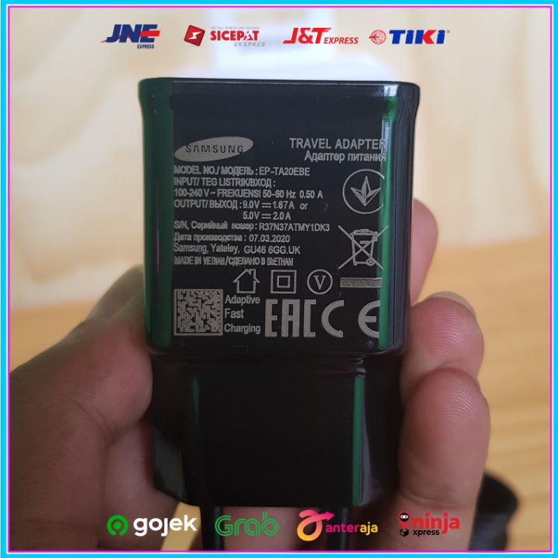 Charger Fast Charging Samsung Galaxy M20 M20s ORIGINAL 100% Kabel Data USB Type C
