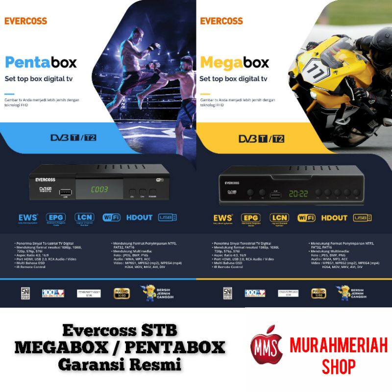 Jual Evercoss STB Set Top Box Pro / Megabox / Pentabox Digital Receiver