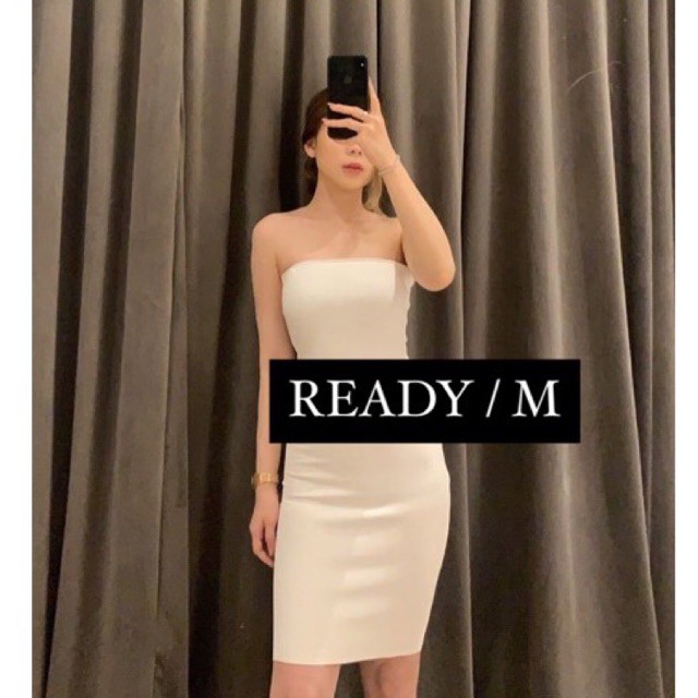 goulding inner dress White M(HARGA GOULING+ ganti ongkir)