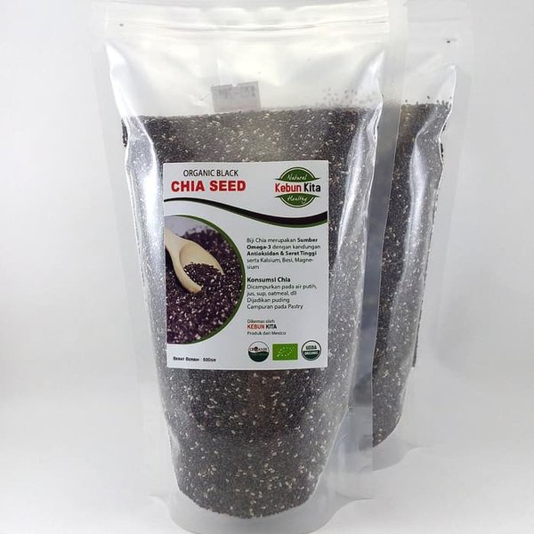 CHIA SEED ORGANIK/black chia seed/, chia seed original murah dan aman